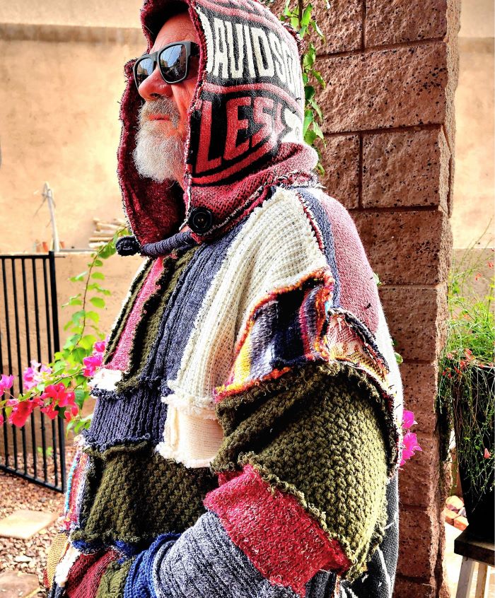 patchwork hoodie